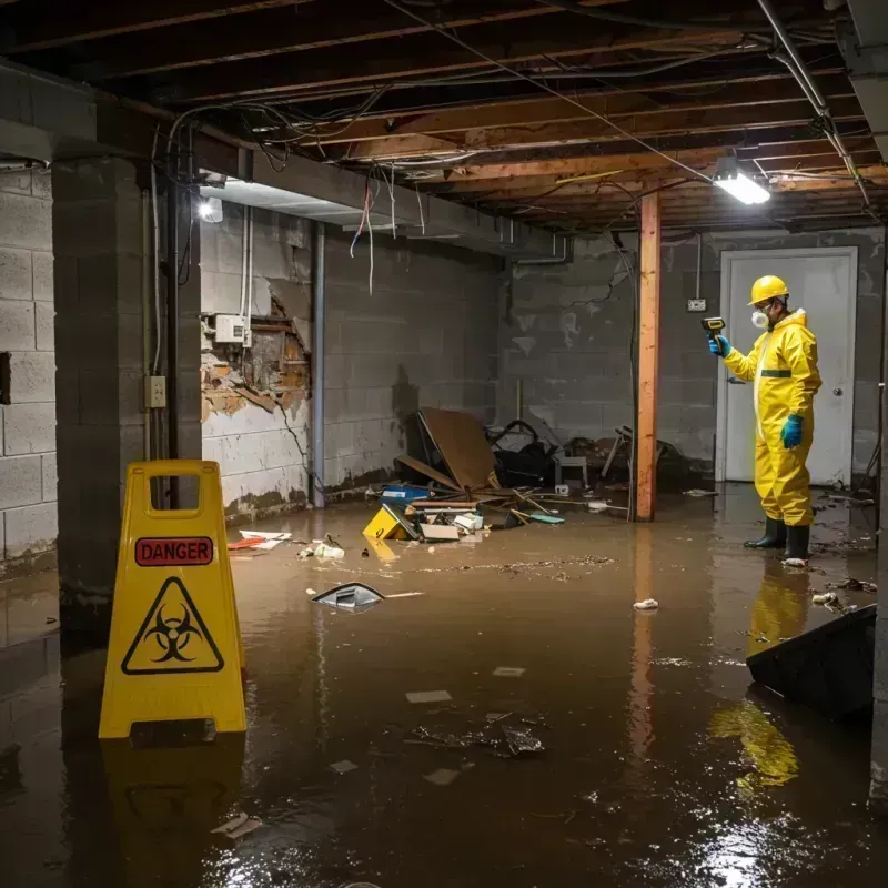 Flooded Basement Electrical Hazard in Flemington, PA Property